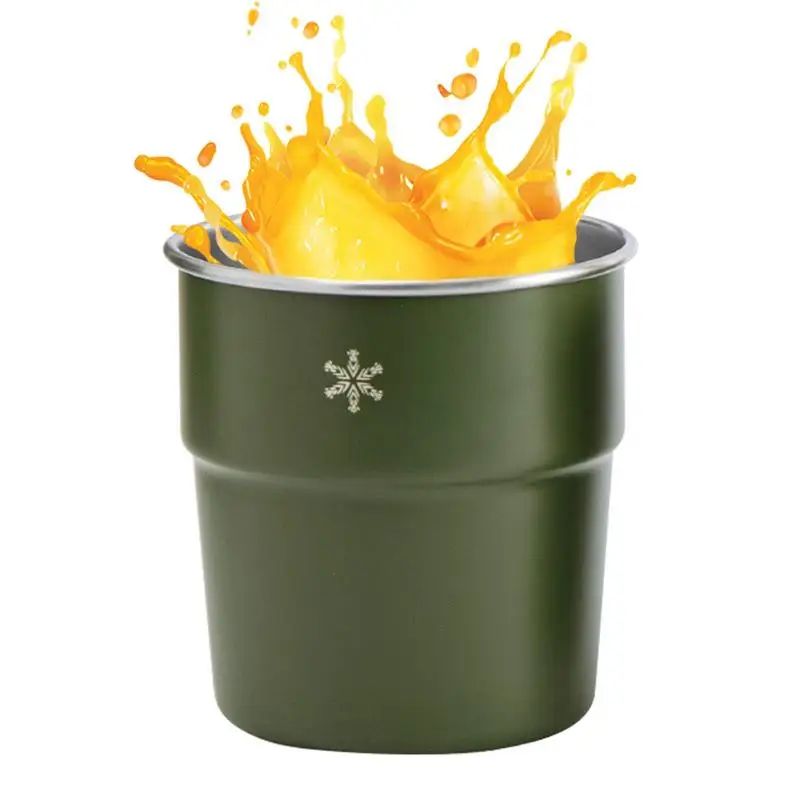 Стальная пивная чашка для кемпинга 300 мл стакан из нержавеющей стали можно мыть в