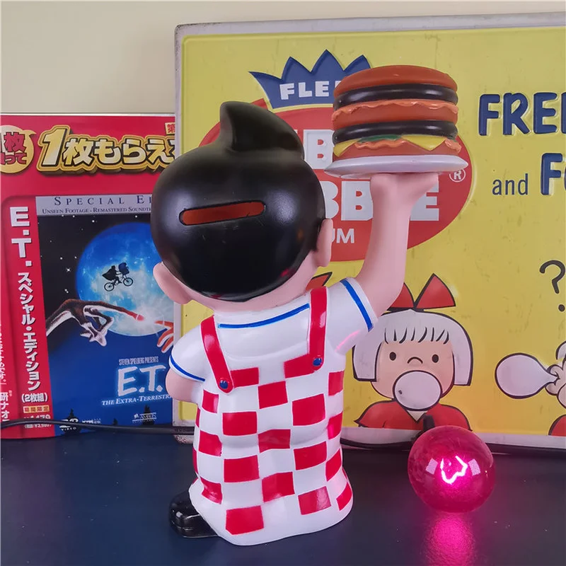 20 см кавайная Копилка бигбой гамбургер большой мальчик Аниме Фигурка коллекции