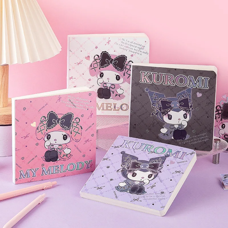 

Милый блокнот Sanrio Kuromi Kawaii, дневник, ручная запись, записная книжка, графическая бумага, 80 страниц, подарки на день рождения, подарки для девушки, игрушки для девочек