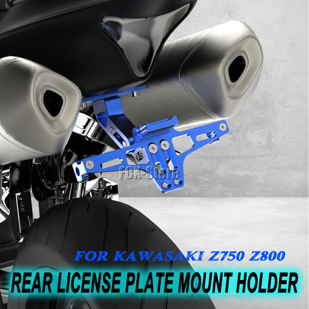 

Adjustable CNC Motorcycle Modified Rear License Plate Mount Holder For KAWASAKI ZX9R ZX-9r ZX 9R 1998-2023 For Yamaha MT07 MT09