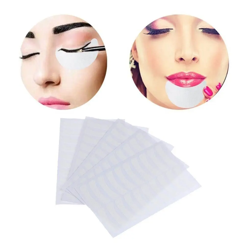 

5 листов, 100 шт., белые накладки для ресниц