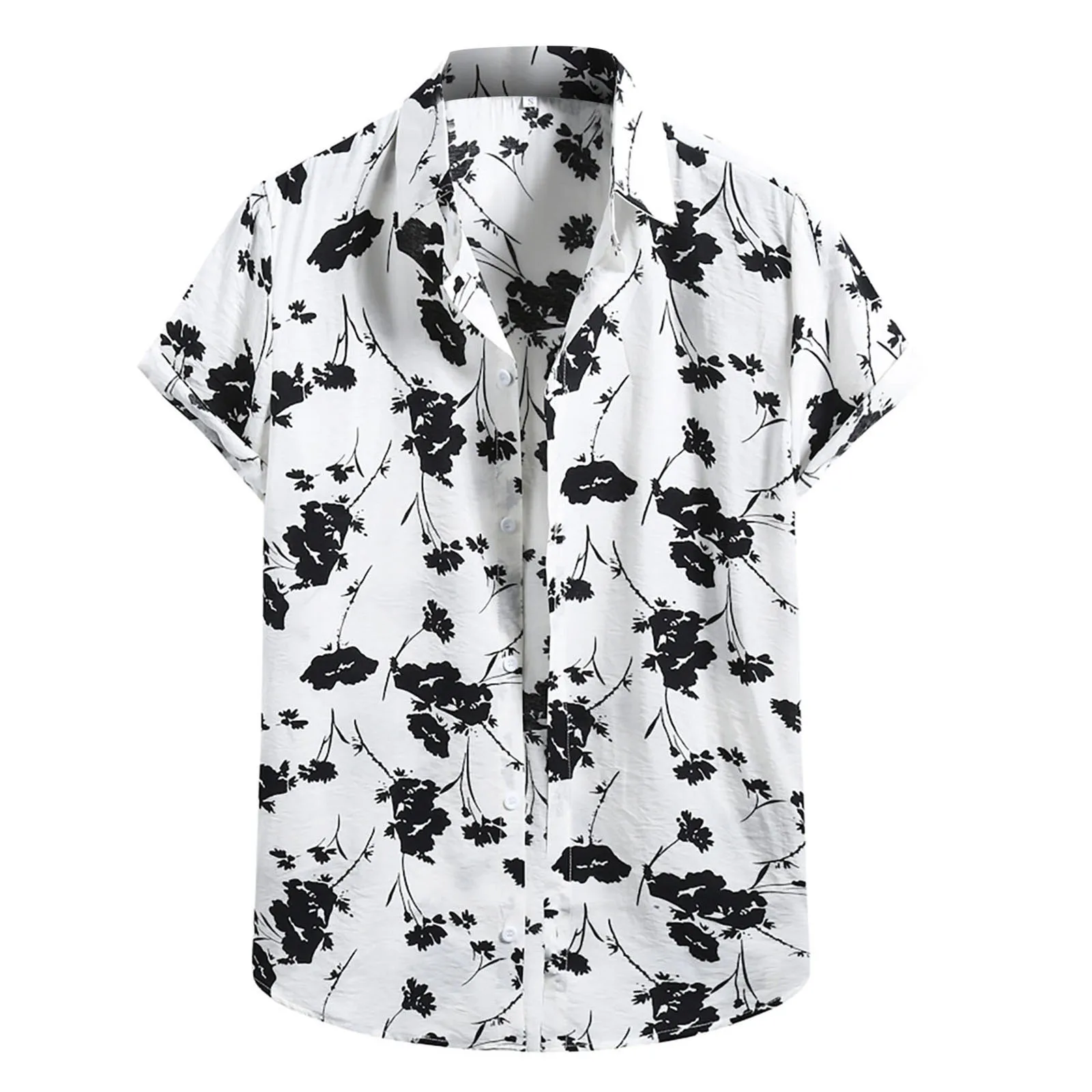 Hot Men's Short Sleeve Hawaiian Shirt Colorful Print Casual Fashion Beach Hawaiian Shirt Plus Size 5xl