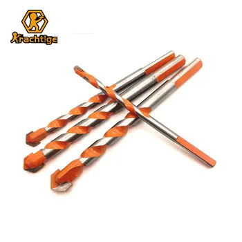 Krachtige 4Pcs 6 8 10 12 mm Threaded Triangle Tungsten Steel Wall Tile Concrete Drilling Bit Household Marble Overlord Drill