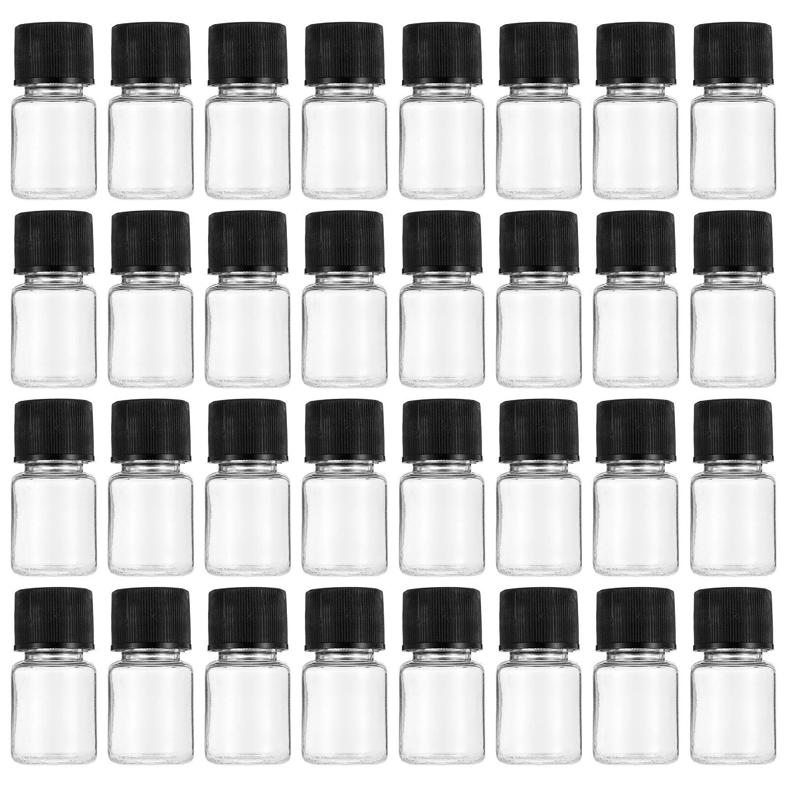 

50 Pcs Medicine Bottle Clear Liquid Sample Refillable Empty Bottles Terrarium Mini Terrariums Containers Fogger Soap Essential
