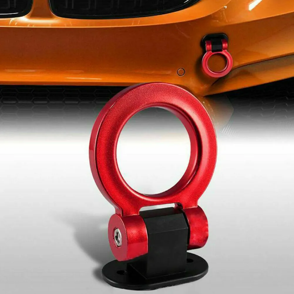 

1 Pcs Universal Car Decoration Racing Tow Hook Adjustable Trailer Ring Double-Sided Tape Modification Car Accessories