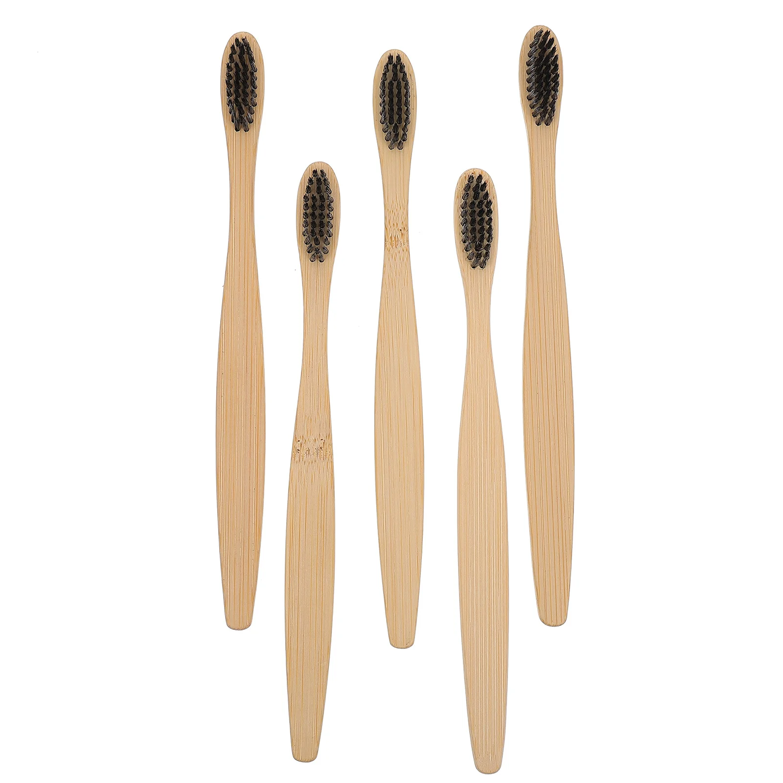 

10 шт., деревянные бамбуковые ручки, бытовые зубные щетки, инструменты для чистки, Детские Портативные гибкие нейлоновые шерстяные домашние