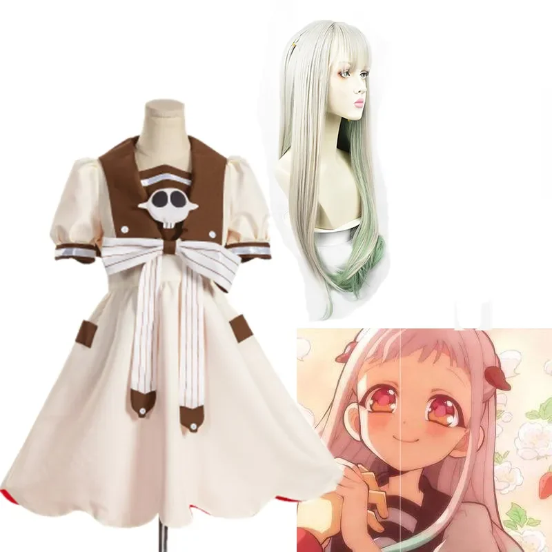 

Toilet-bound Hanako-kun Nene Yashiro Cosplay Costume Dress Headdress Props Anime Wigs Halloween Costume For Woman