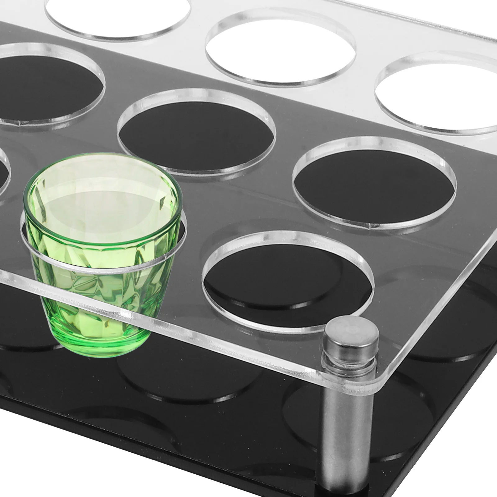 Полка-бар подстаканник круговой поднос сервировочное блюдо акриловая подставка