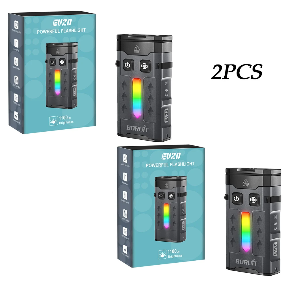 BORUiT EV20 RGB фонарик