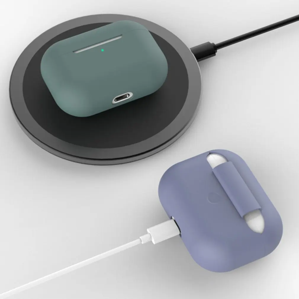 Симпатичный цветной Силиконовый ТПУ чехол для беспроводных наушников Airpods Pro защитный чехол Аксессуары для кожи (art.: 3920badc42017) - 3920badc42017