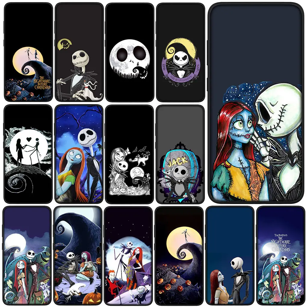 Чехол для телефона с принтом Хэллоуина Джека Скеллингтона Салли OPPO A17 A15 A16 A17K A16K A53