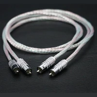 audiocrast pair series 7n silver plated hifi stereo rca cable hi fi audio 2rca to 2rca interconnet cable