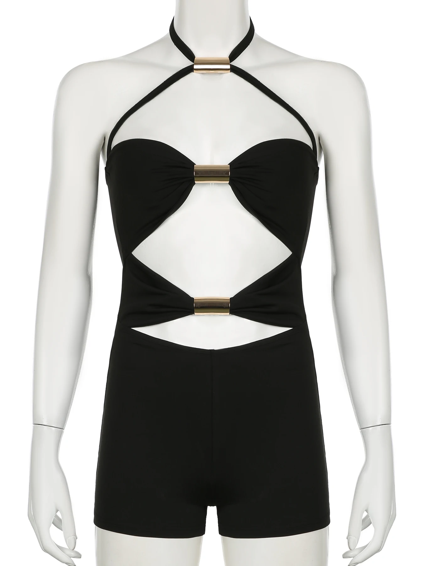 IAMSURE Спортивный Цельный Комбинезон С Вырезом Без Рукавов Бандажный Костюм