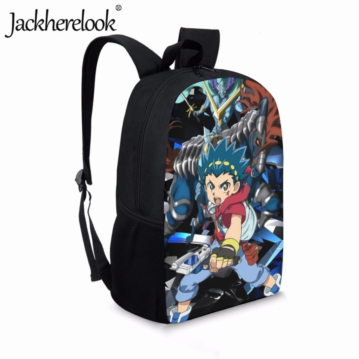Jackherelook Cartoon Beyblade Backpack Children Anime School Bags Teenage Bookbags Boys Girls Travel Bag Start of School Gift