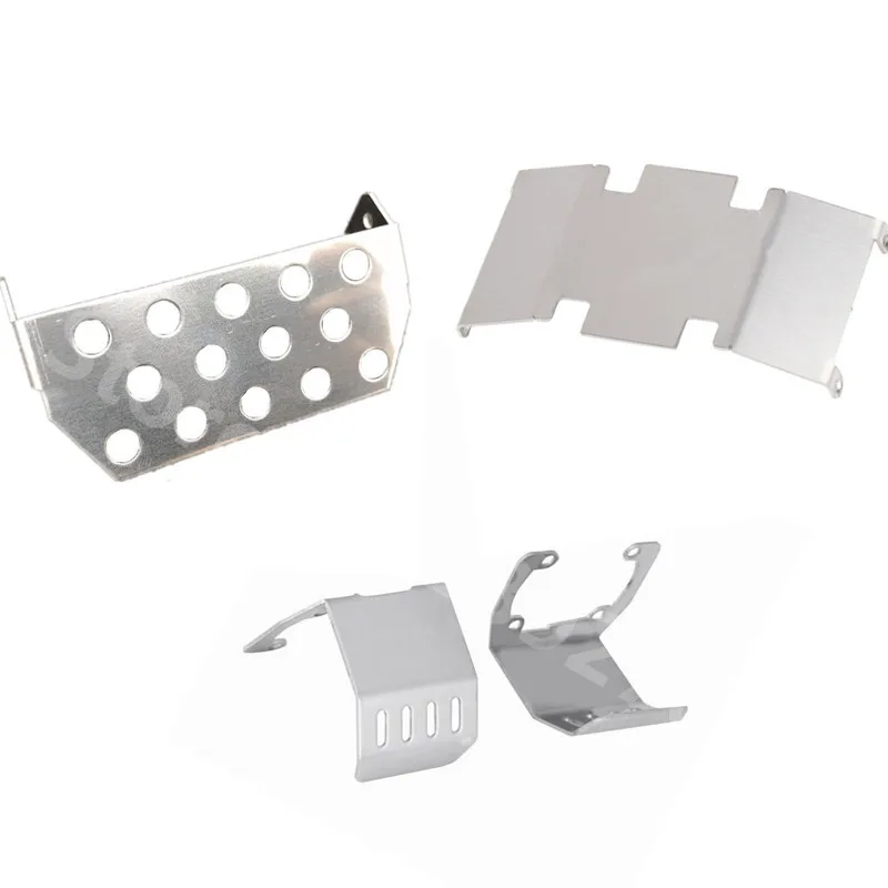 

AXIAL SCX10 II Stainless Steel Front Bumper Lower+Axle+Gearbox Mount Protection Skid Plate Set For 1/10 RC Crawler Car