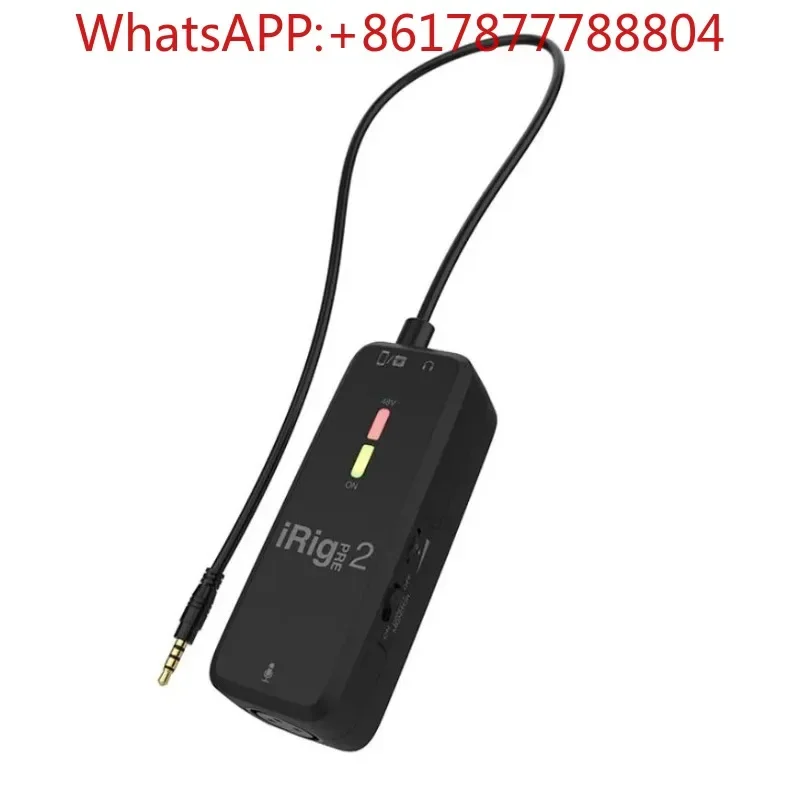 IK Multimedia iRig Pre 2 HD 48 В микрофонный усилитель с подвижной катушкой/емкостный