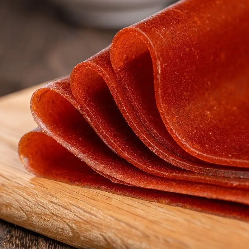 

Традиционная Сладкая и кислая боярышника с фруктовой кожей от Dan, большой кусок сухой и жесткой Красной закуски