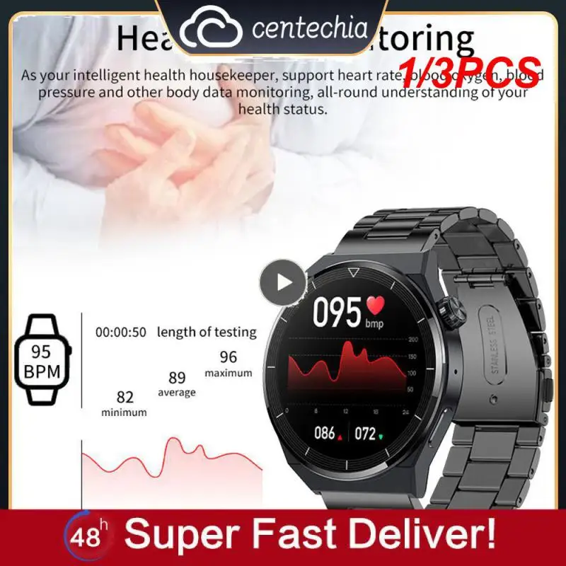 

1/3PCS New Watch GT3 Smart Watch Men NFC Waterproof Sport Fitness Tracker Call Smartwatch Man For Android