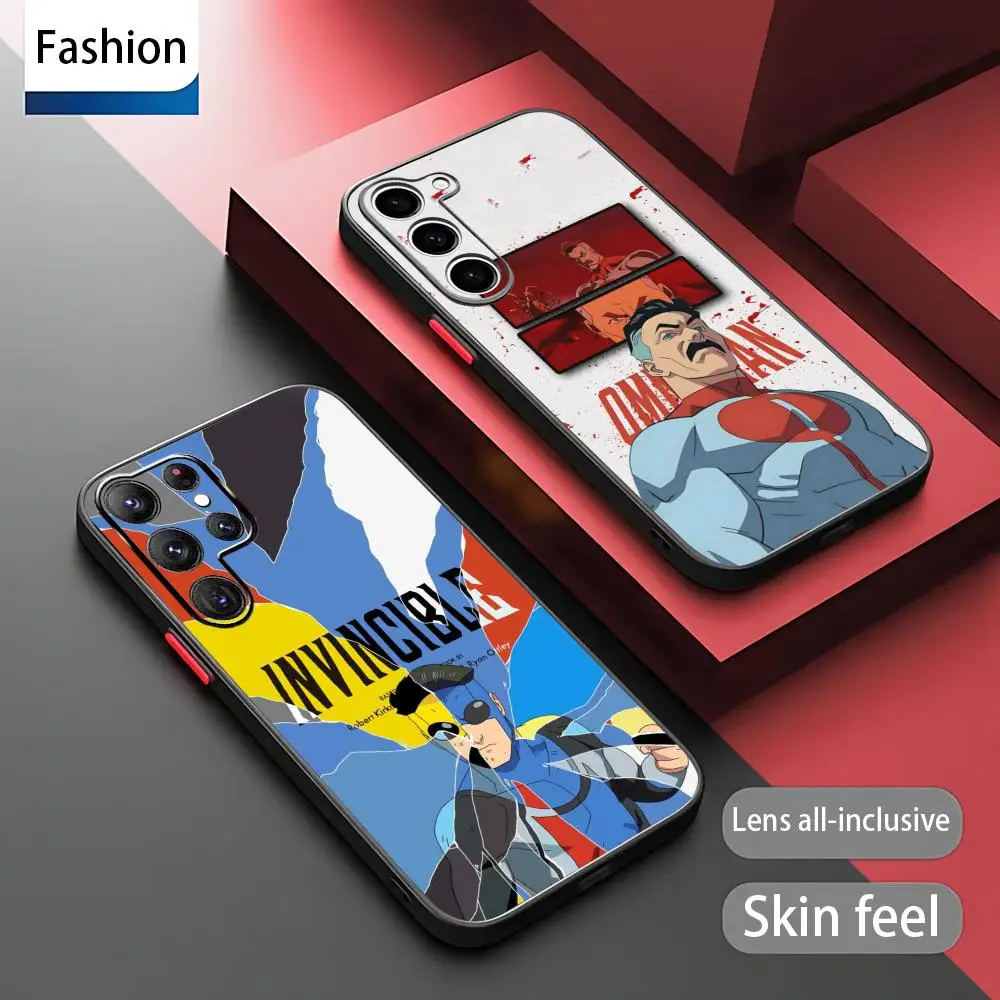 Фото Модный аниме-чехол I-Invincible 4 для Samsung Galaxy S26 S25 S24 S23 S22 S21 Plus Ultra FE, матовый, полупрозрачный №1