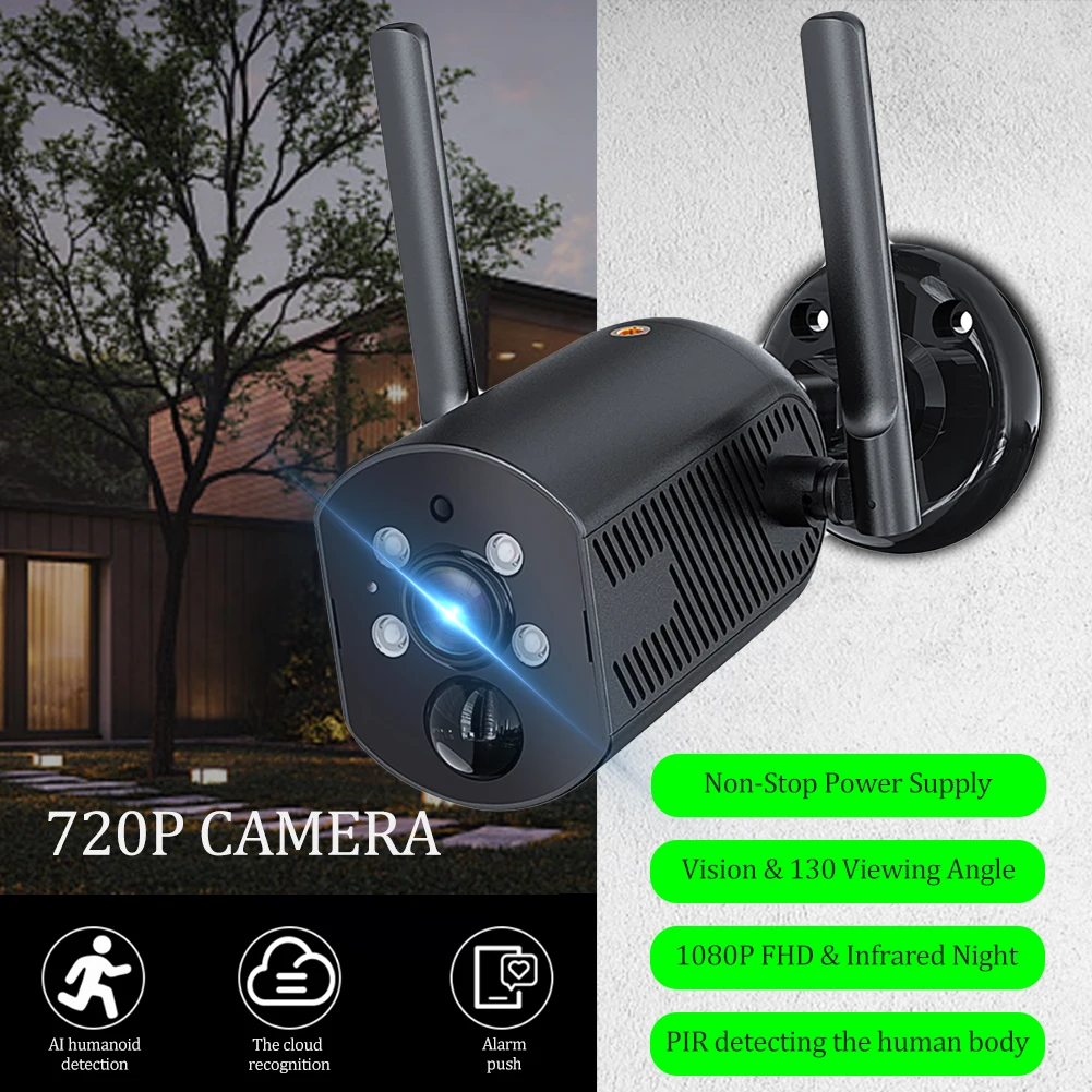 

Беспроводная IP-камера видеонаблюдения с функцией ночного видения, 720P