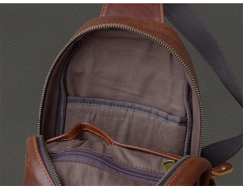 PNDME casual vintage luxury genuine leather men's chest bag outdoor travel designer real cowhide daily sports crossbody bag