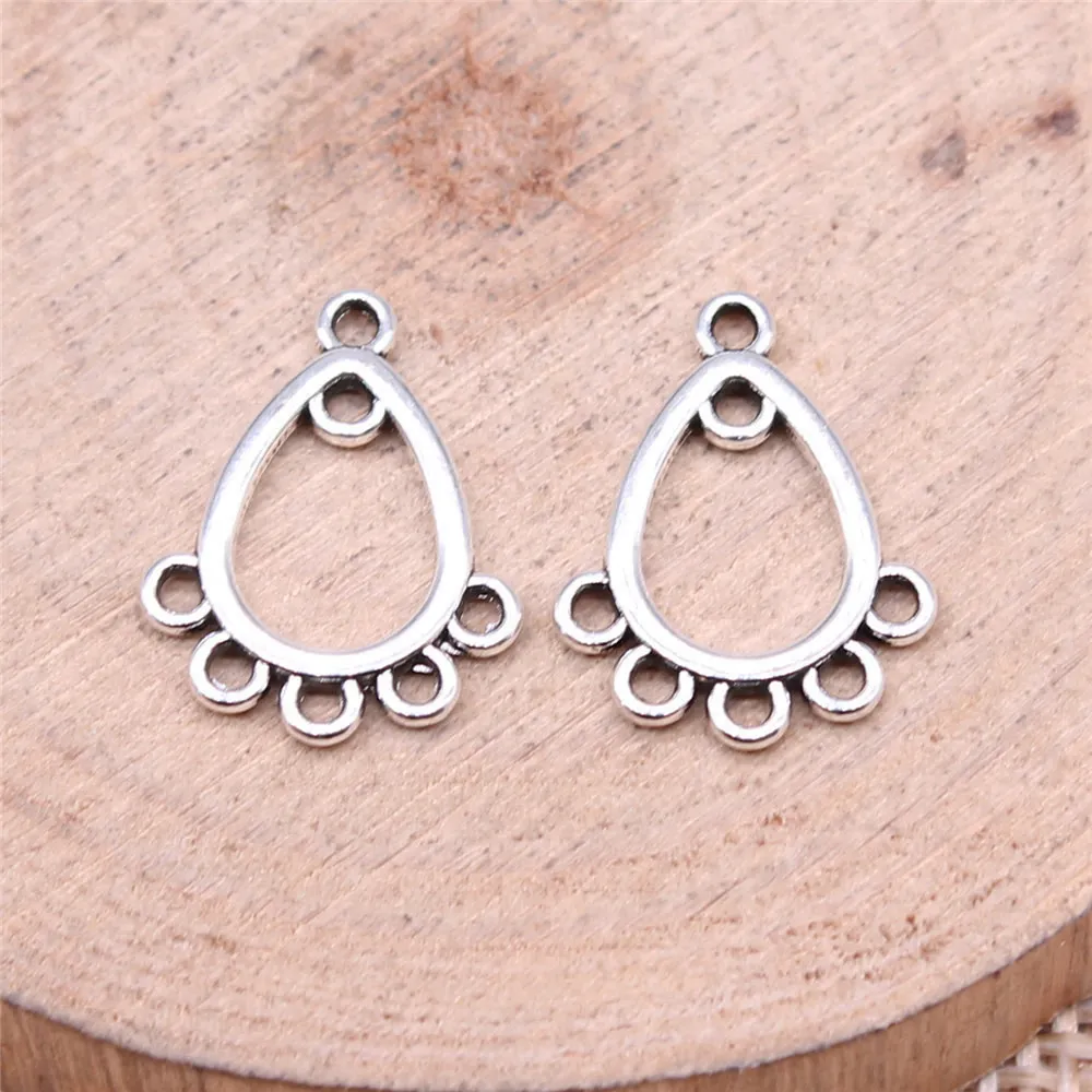 Компоненты для сережек в форме капли коннектор ювелирных изделий материалы 16x2 мм