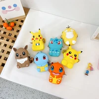 pokemon pikachu silicone coin purse cartoon messenger bag cute fashion anime figure shoulder bag toys for children gifts