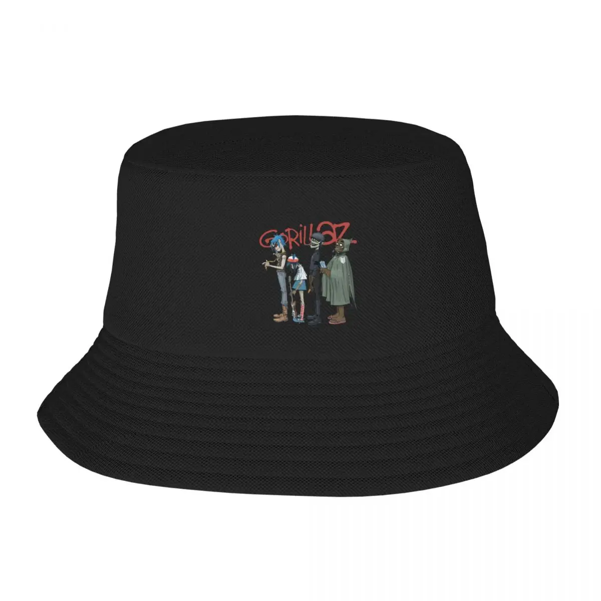 

Street Gorillaz Rapper Band Bucket Hats Women Men Packable Outdoor Anime Manga Fishing Hats Spring Headwear