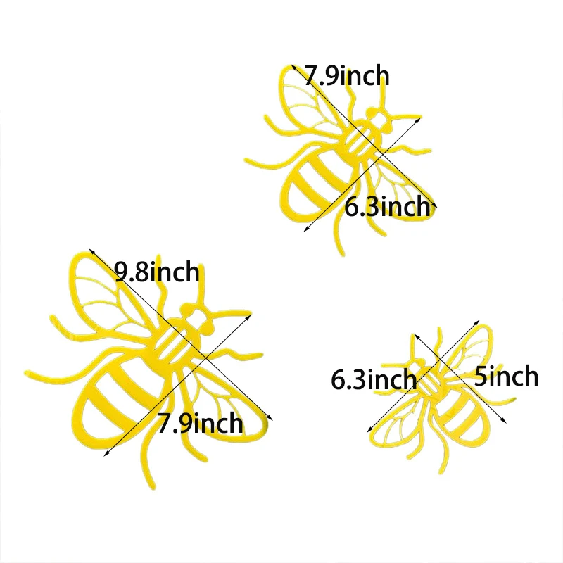 3 шт./компл. креативное украшение для сада в виде пчелы статуи насекомых сельском