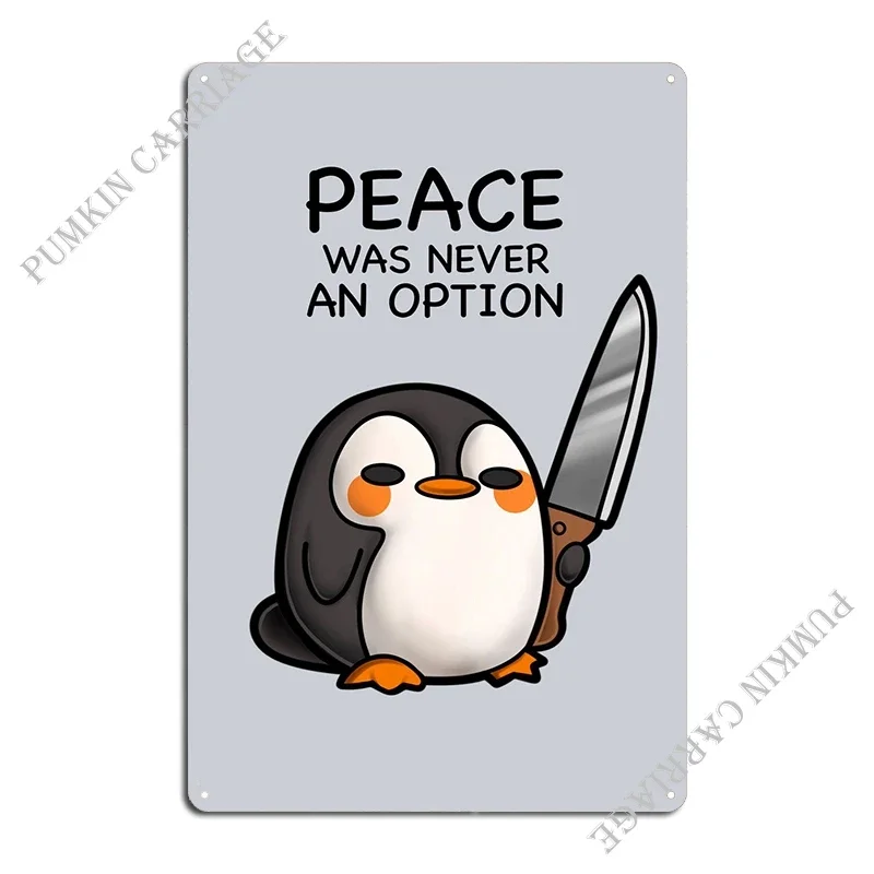 Металлический плакат Pingwin клубный кинотеатр персонализированный жестяной