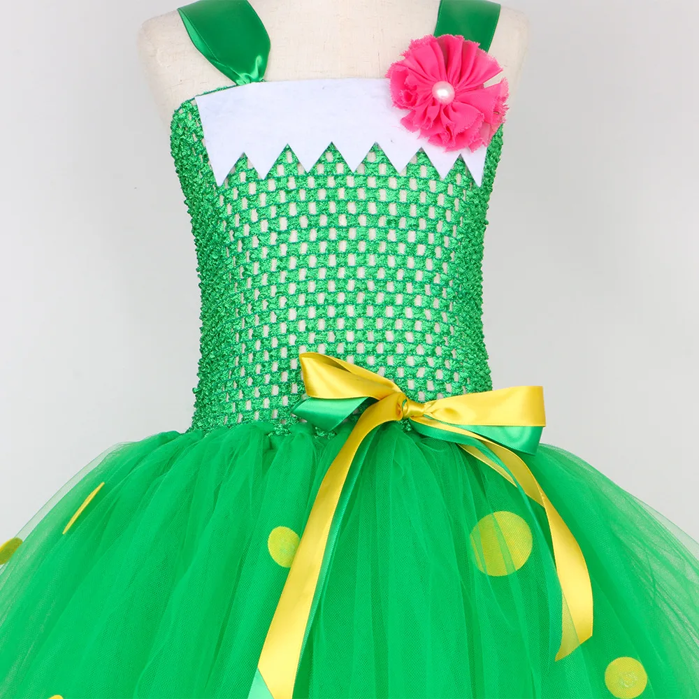 Милое зеленое Пышное Платье динозавра корона волшебная палочка сумка перчатка