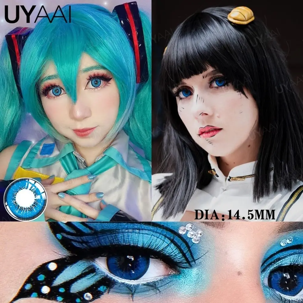 UYAAI 1 пара ежегодная мода макияж косплей высококачественные контактные линзы