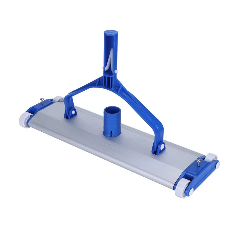 

Pool Vacuum Cleaner Brush, Aluminum Alloy Swimming Pool Vacuum Head,Pool Dirt Suction Vacuum Head Cleaner With Wheel-FS-PHFU