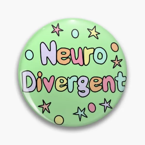 Нейро Divergent мягкая пуговица забавная булавка для одежды воротник значок