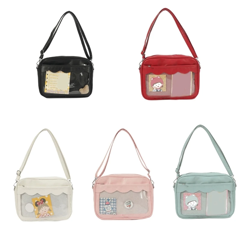 

Женская прозрачная сумка-тоут, Модный мессенджер в стиле Харадзюку, Повседневная Сумочка на плечо