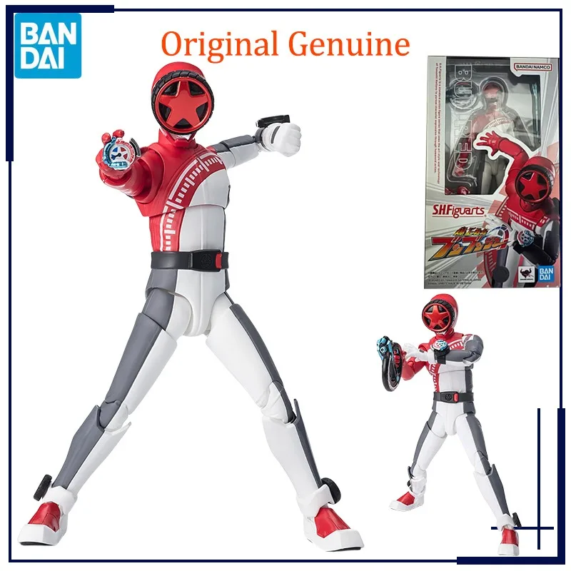 Оригинальная подлинная модель Bandai Anime Bakuage Sentai Boonboomge BUN RED SHF игрушки экшн-фигурки