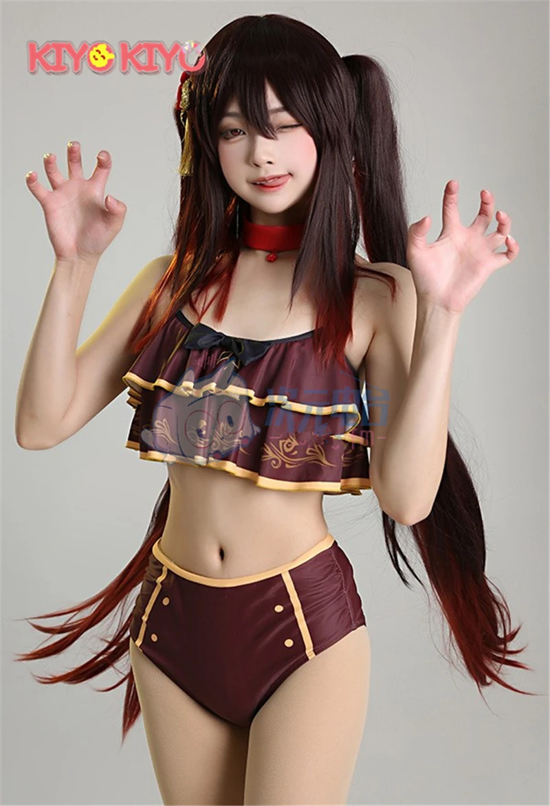 KIYO-KIYO Genshin Impact Hu Tao сексуальное бикини косплей костюм костюмы на Хэллоуин - купить