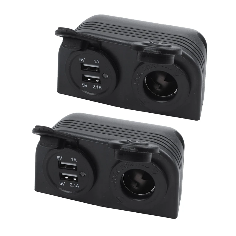 

2 шт., Автомобильный USB-Разветвитель Прикуривателя, 12 В