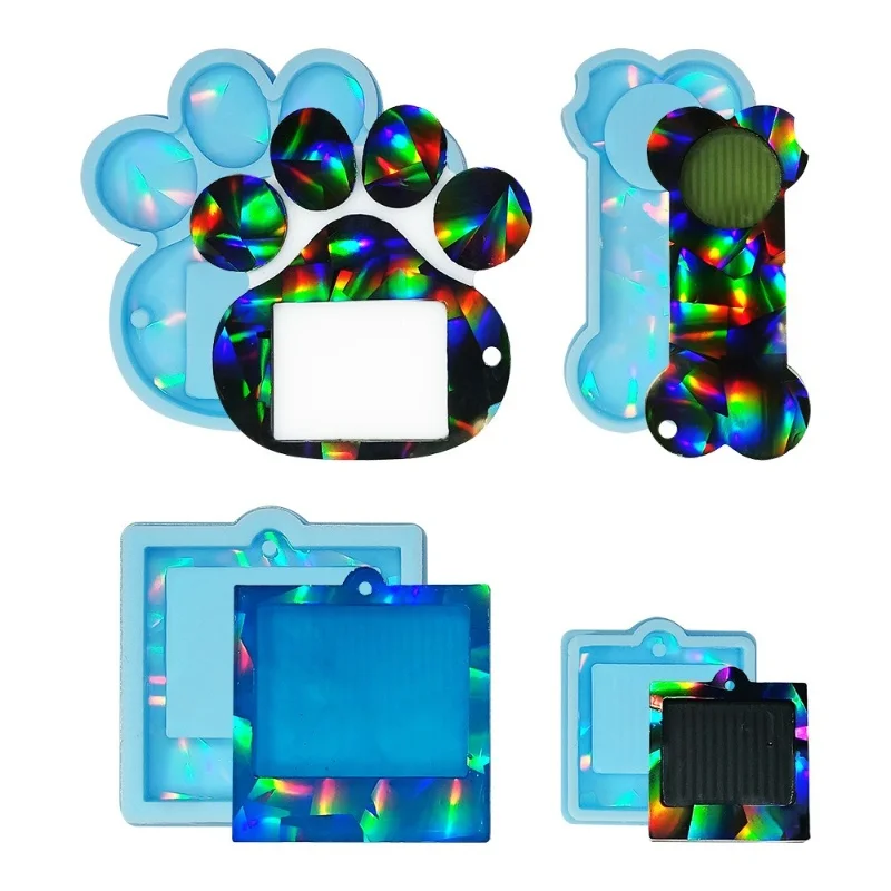 Голографическая Лазерная фоторамка для домашних животных силиконовые формы