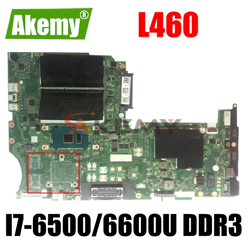 

BL460 NM-A651 motherboard For Lenovo ThinkPad L460 laptop motherboard With I7-6500/6600U DDR3 100% fully tested