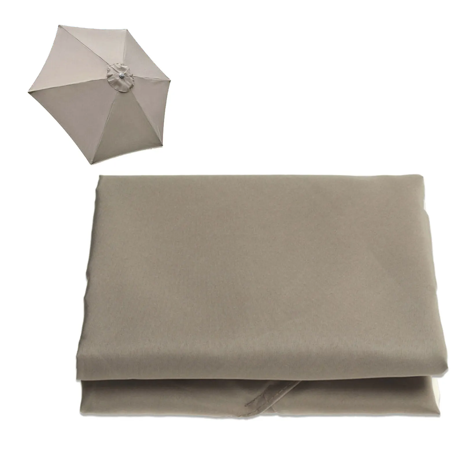 

Market 10ft 8 Ribs Shade Yard Easy Install UV Resistant Patio Umbrella Replacement Cover Table Solid Outdoor Canopy Deck Top