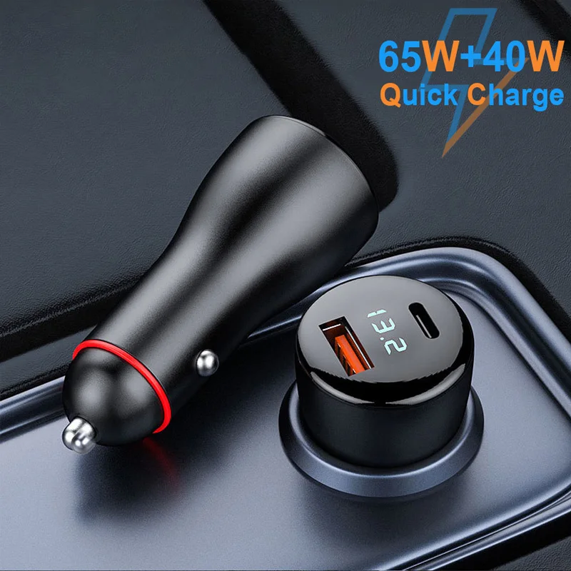 

Автомобильное зарядное устройство с 2 USB-портами, 12-24 В, 100 Вт
