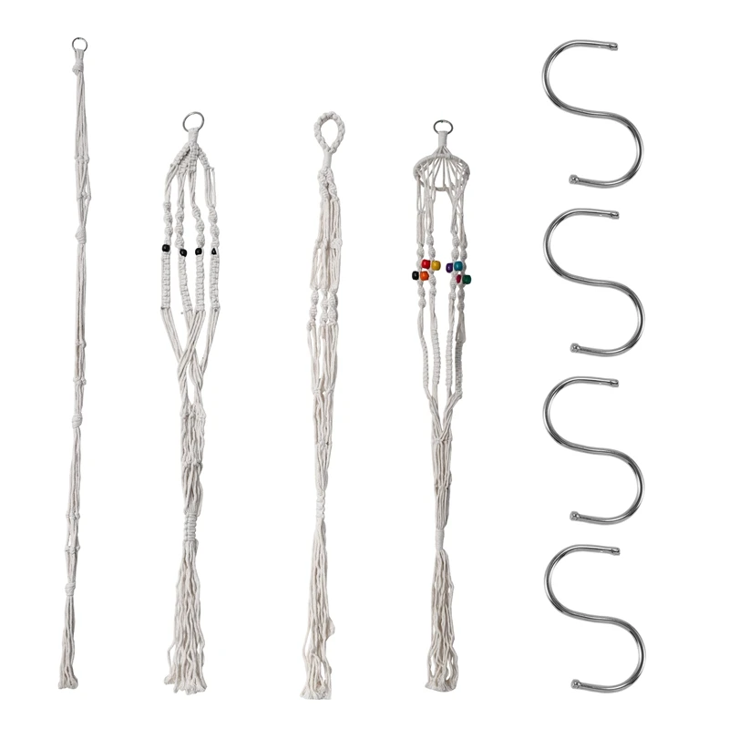 

4 шт., искусственный белый хлопок ручной работы с 4 подвесными крючками