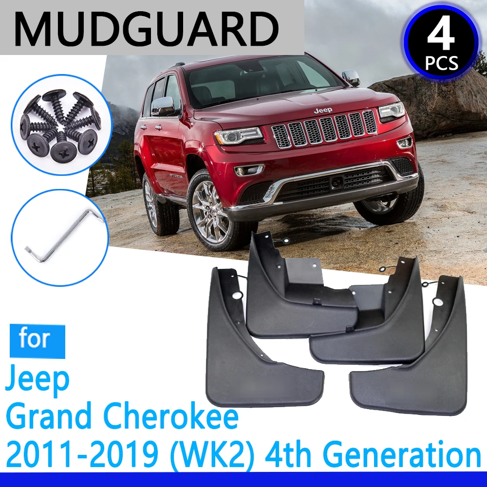 Mudguards fit for Jeep Grand Cherokee WK2 2011~2019 2015 2016 2017 2018 Car Accessories Mudflap Fender Auto Replacement Parts