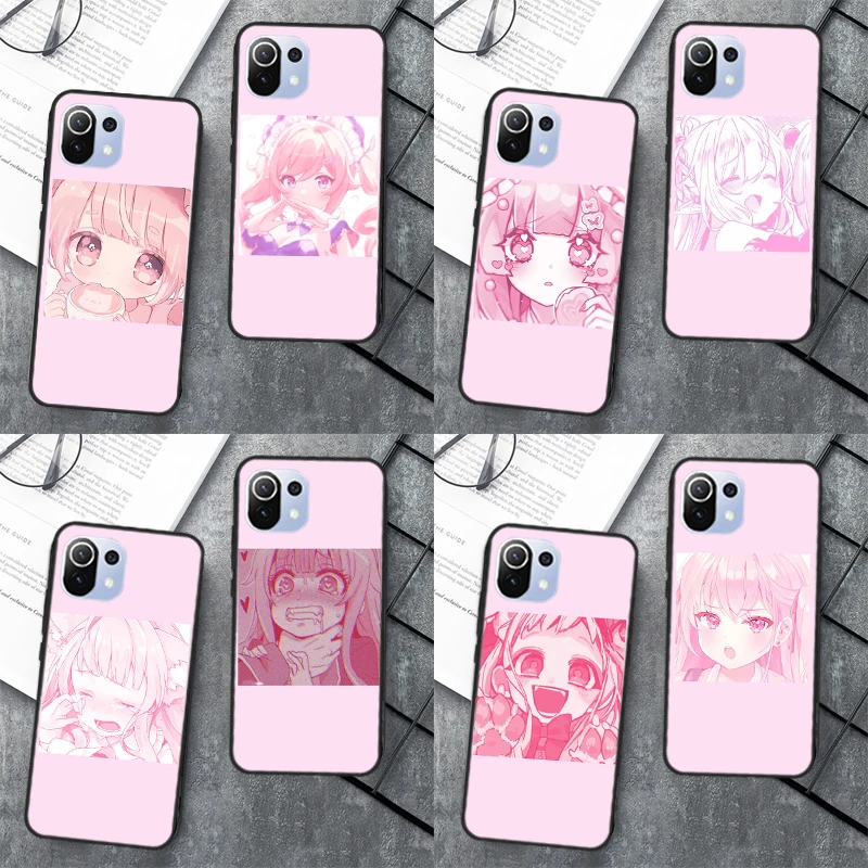 Розовый милый чехол с аниме Loli для POCO X3 Pro NFC F3 M3 M4 GT телефона Xiaomi 11T 9T 10T Mi 11 Lite |