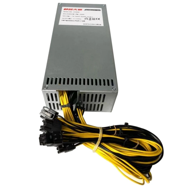 

Retail 2000W PC Server Power Supply For Bitcoin Mining ATX 2000W PICO PSU Ethereum 6 Pin Cable Power Supply Bitcoin Miner Tools