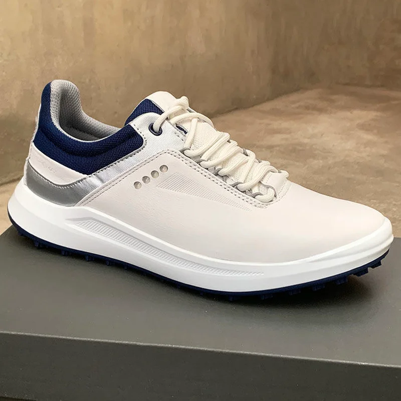 Professional Golf Shoes for Men Genuine Leather Walking Shoes Mens Good Quality Golf Training Man Anti Slip Gym Sneakers