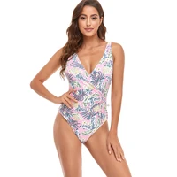 bikini one piece womens swimsuit color printed summer beach bathing suit swimwear