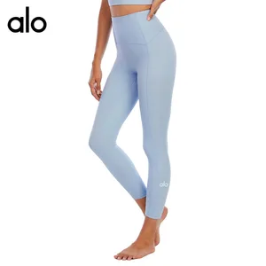 Alo Yoga Women's No Came Toe Gym Sports Leggings Pants High Waist Peach Hip Push Up Fitness Active T in Pakistan