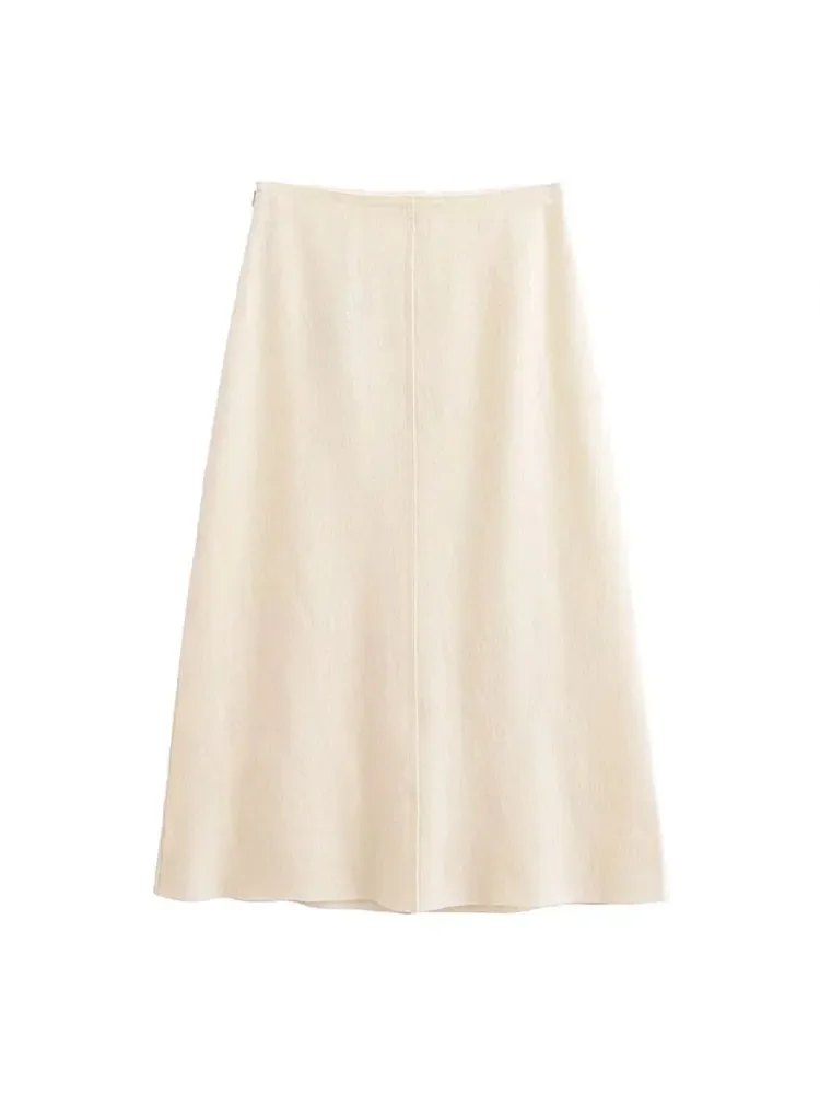 Женский шерстяной костюм Nlzgmsj TRAF 2024 комплект из двух предметов короткая куртка